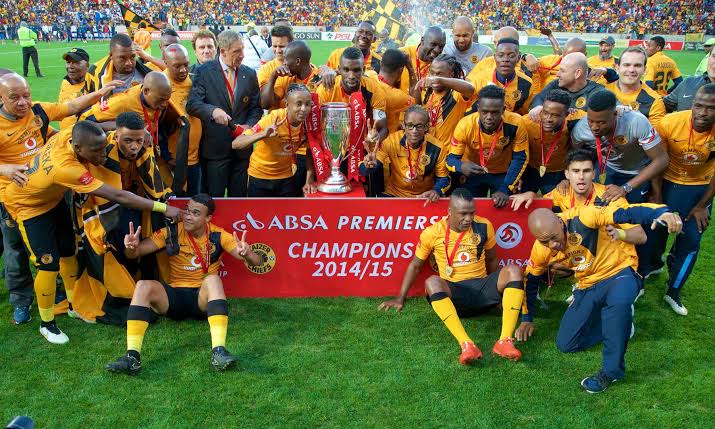 KAIZER CHIEFS CELEBRATING LEAGUE TITLE