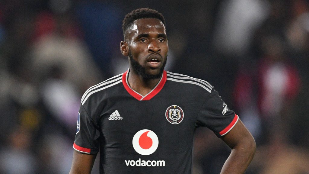 Fortune Makaringe playing for Orlando Pirates