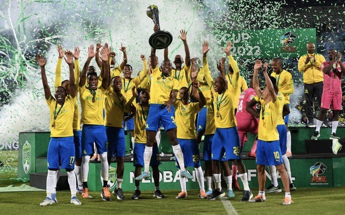 Mamelodi Sundowns 2022 Nedbank Cup winners.