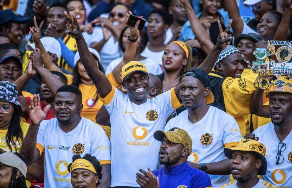 Kaizer Chiefs fans at Nedbank Cup.