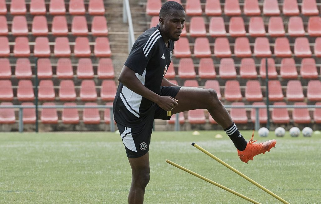 Marou Souaibou training for Orlando Pirates game.