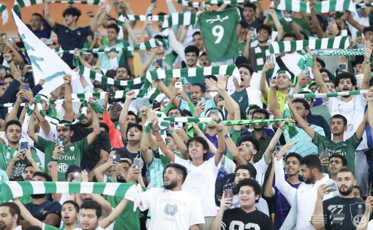 Al Ahli fans at the Football game.