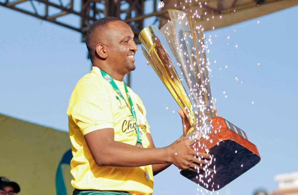 Hersi Ally With the Trophy cup