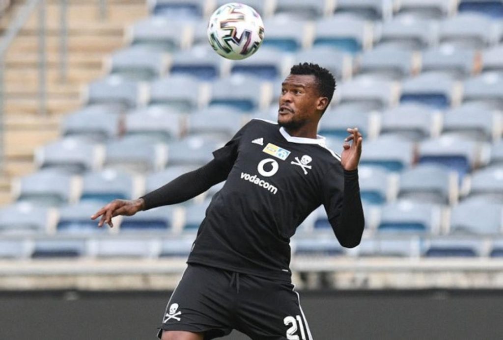 Ex- Orlando Pirates midfielder Nkanyiso Zungu training