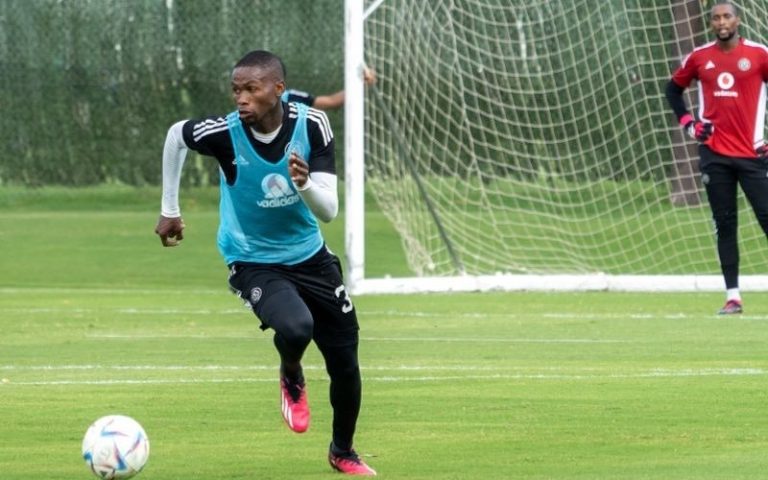 Orlando Pirates new signing Sephelo Baloyi training