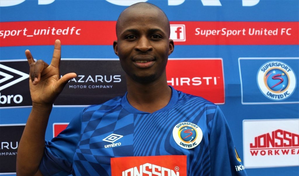 SuperSport United player Terrence Dzvukamanja