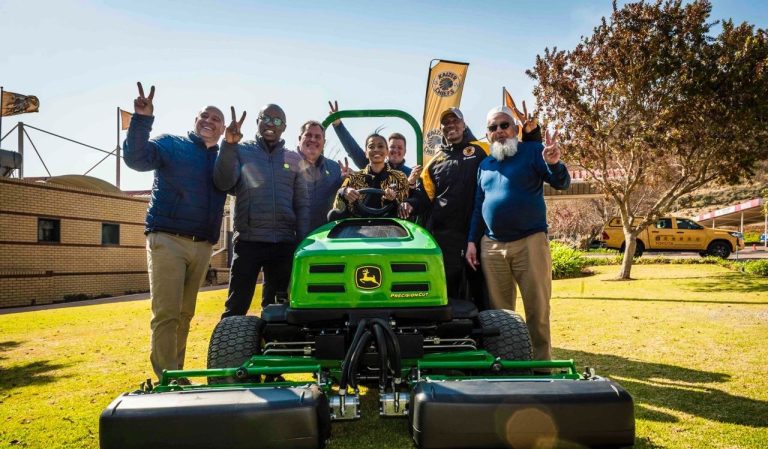 Kaizer Chiefs officials with their new partners John Deere