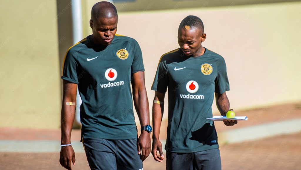 Khama Billiat with Willard Katsande