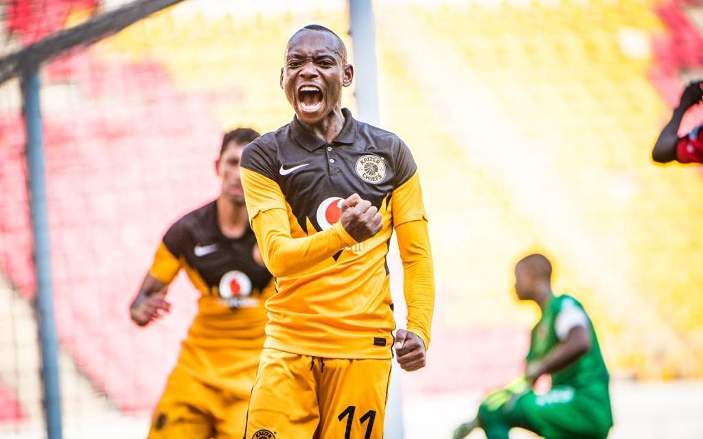 Kaizer Chiefs player Khama Billiat celebrating