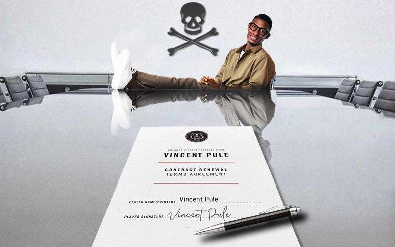 Orlando pirates player Vincent Pule