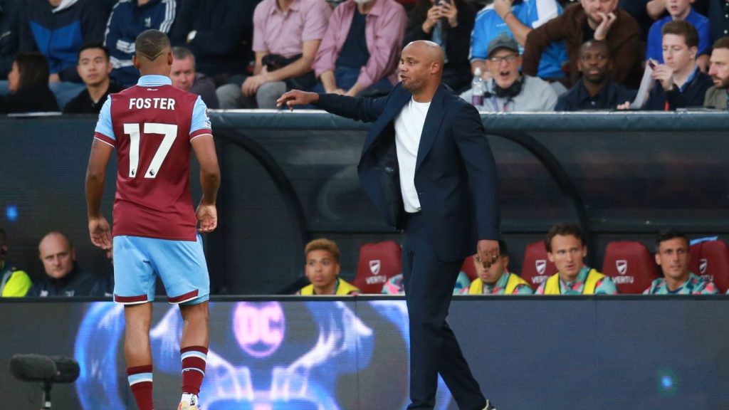 Burnley FC manager Vincent Kompany handed Lyle Foster his first EPL start