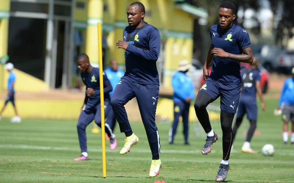 gift motupa Training at Mamelodi Sundowns