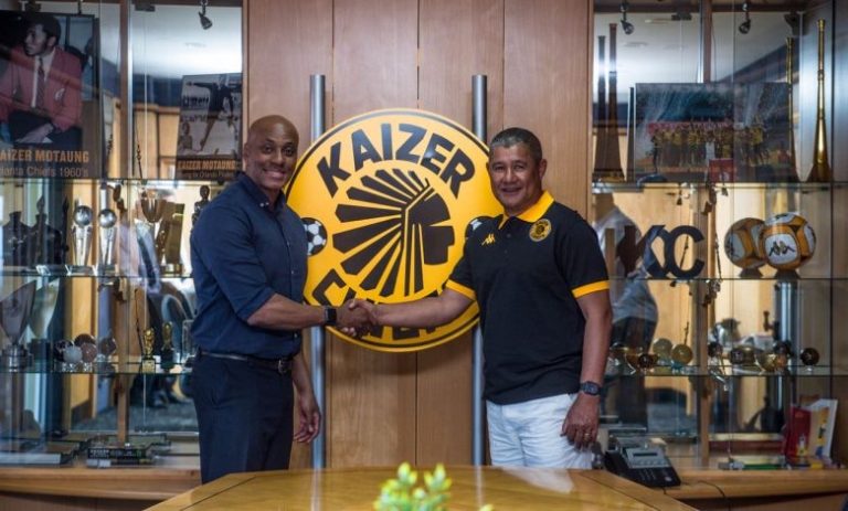 Cavin Johnson with Kaizer Chiefs sporting director