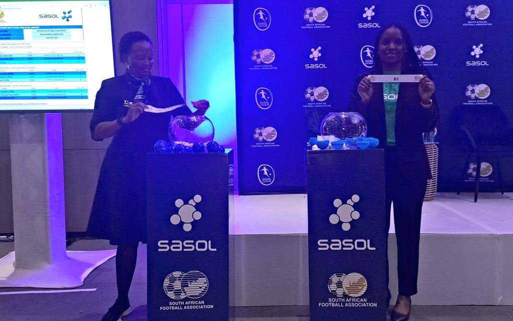 the SASOL league draw was conducted on Tuesday in Sandton