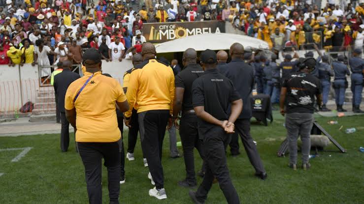 Kaizer Chiefs coach had to be escorted by the police