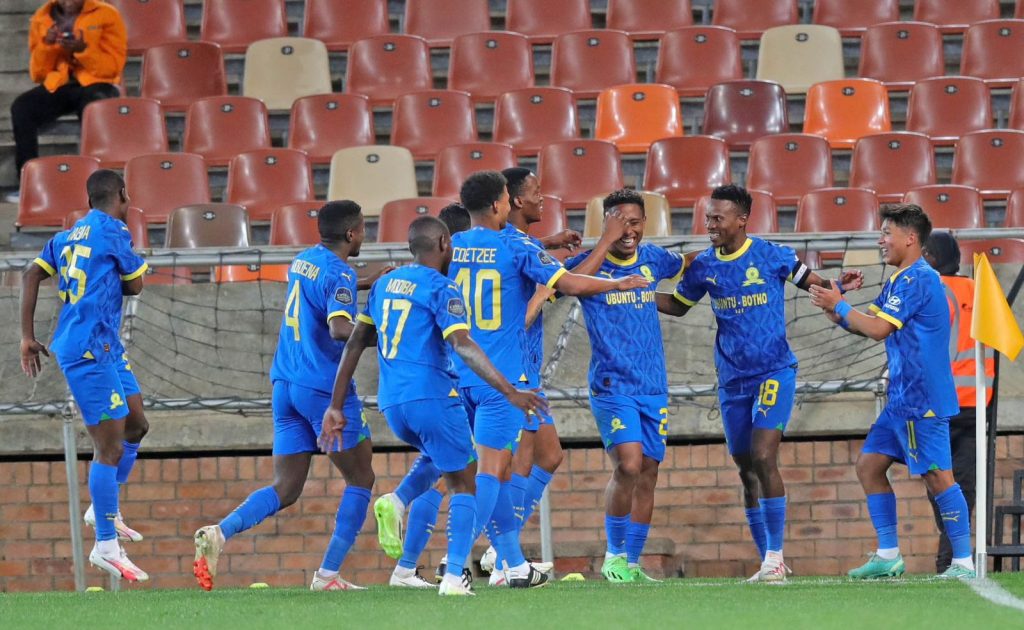 Sundowns players in celebration mode