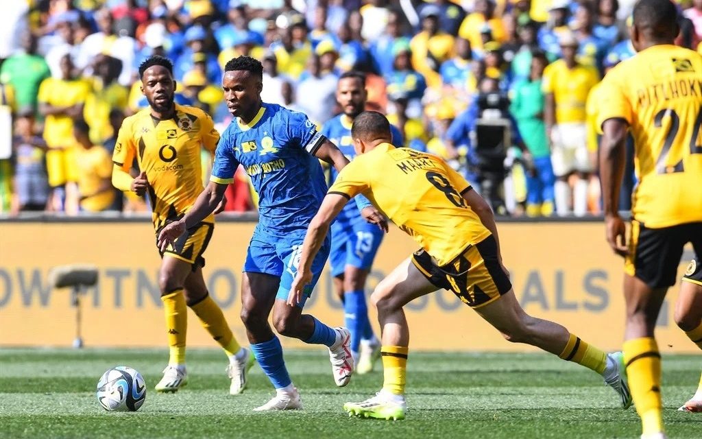 Themba Zwane against Kaizer Chiefs