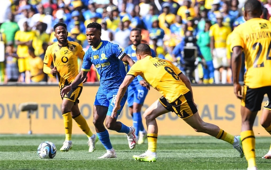 Themba Zwane against Kaizer Chiefs