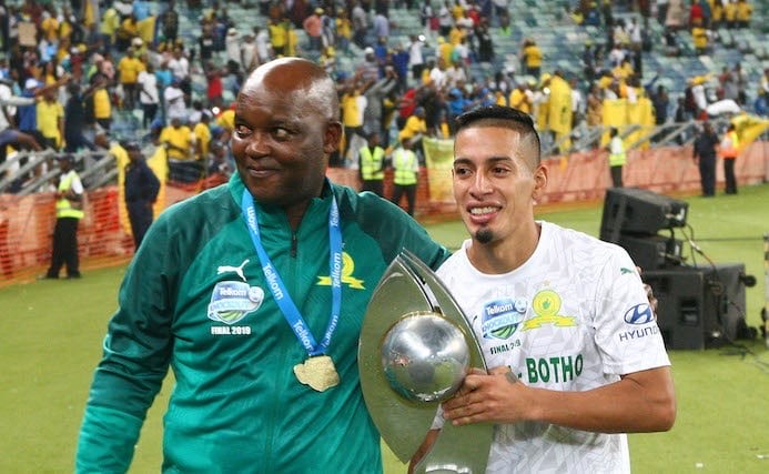 Pitso Mosimane with Gaston Sirino