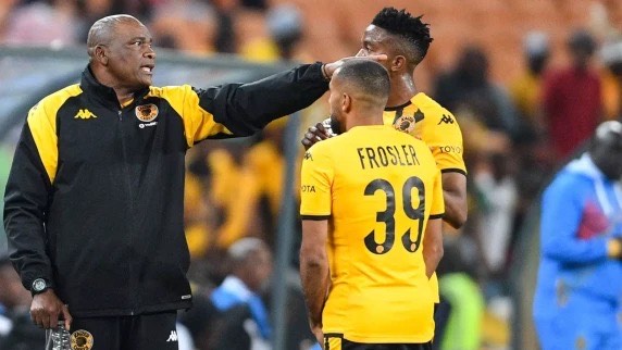 molefi Ntseki passing instructions to his players