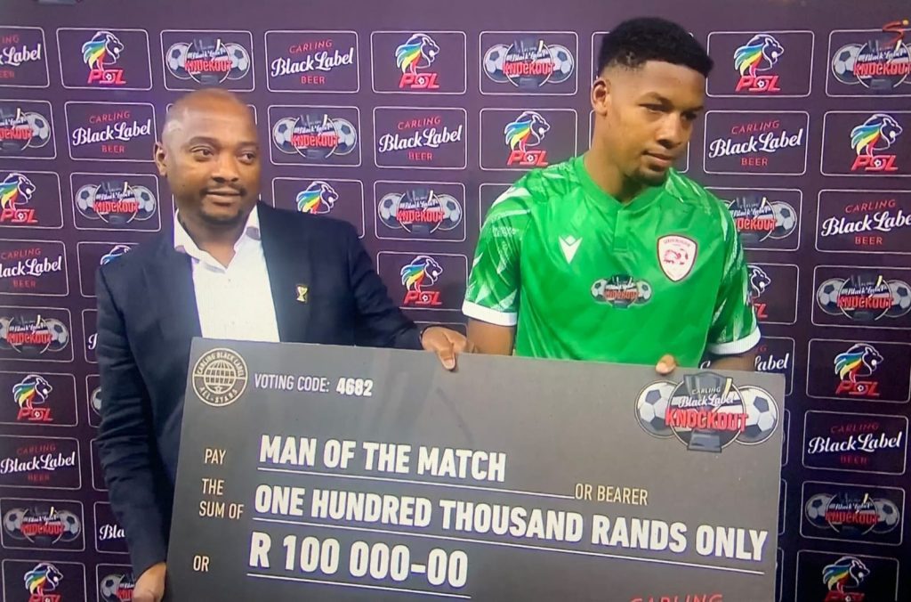 Sekhukhune United midfielder Jamie Webber was named man of the match