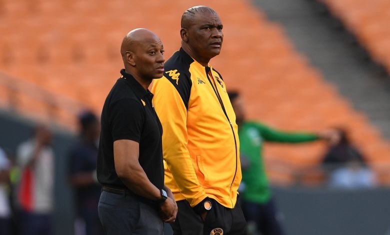 Molefi Ntseki with Chiefs sporting director Kaizer Motaung Jr