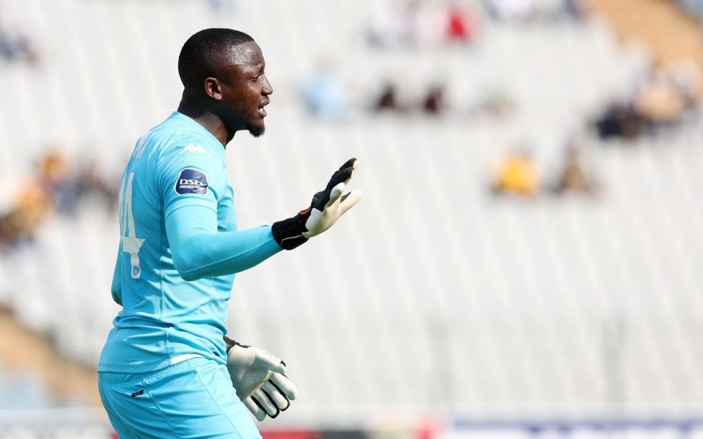 Kaizer Chiefs player Bruce Bvuma kept a clean sheet