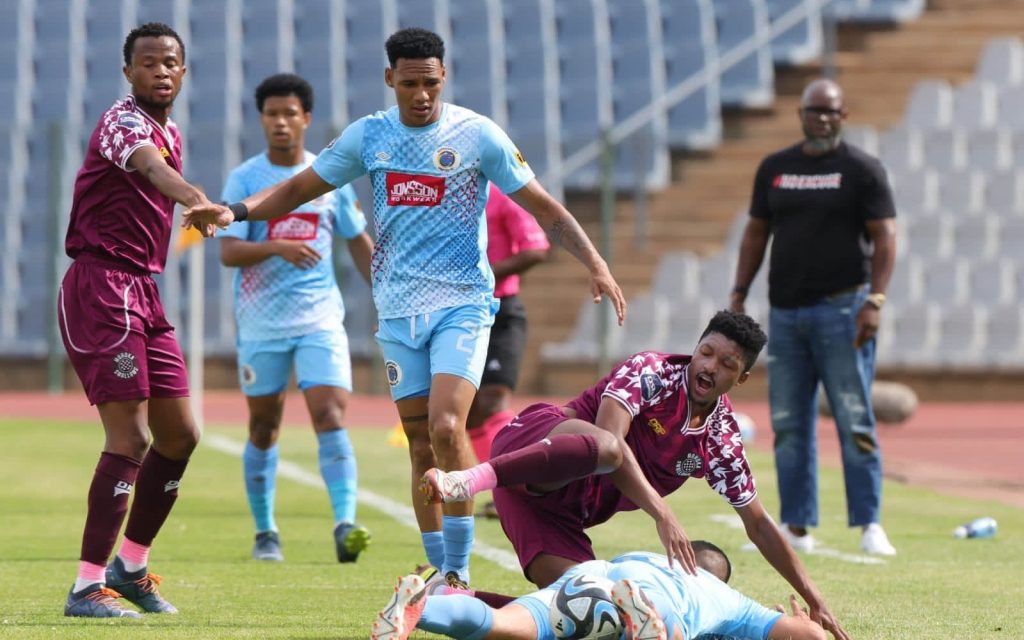 Moroka Swallows and SuperSport in action