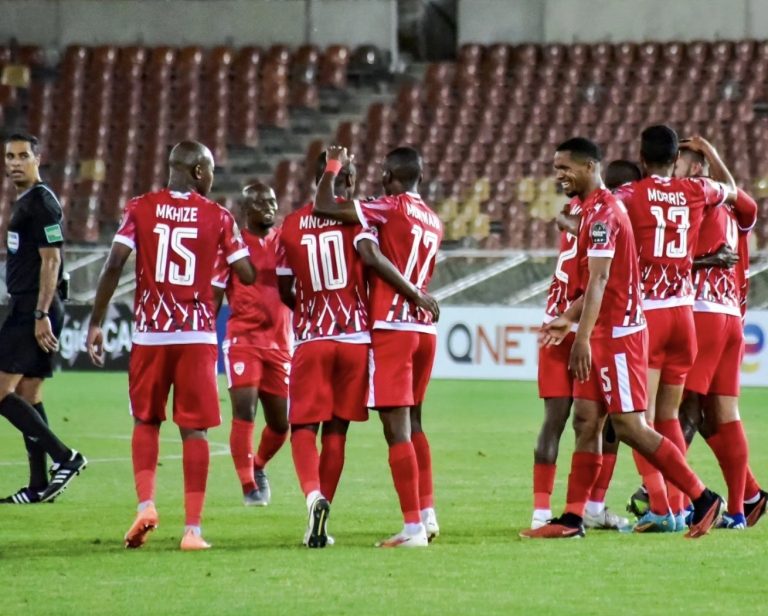 Sekhukhune United players celebrating