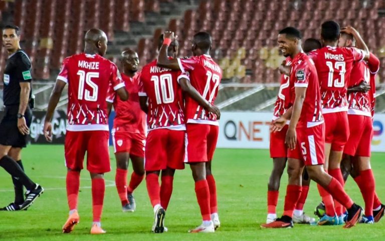 Sekhukhune United players celebrating