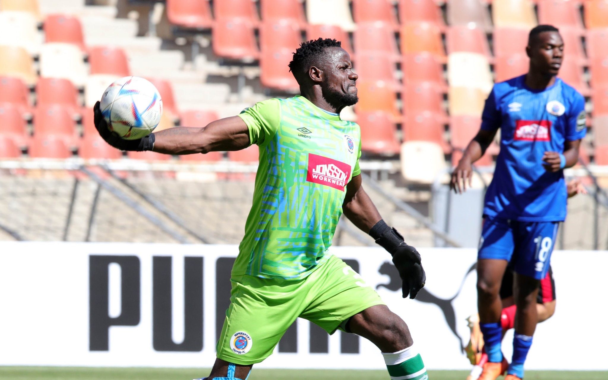 Supersport United goalkeeper Washington Arubi