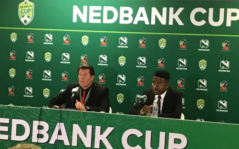 Luc Eymael at nedbank cup conference