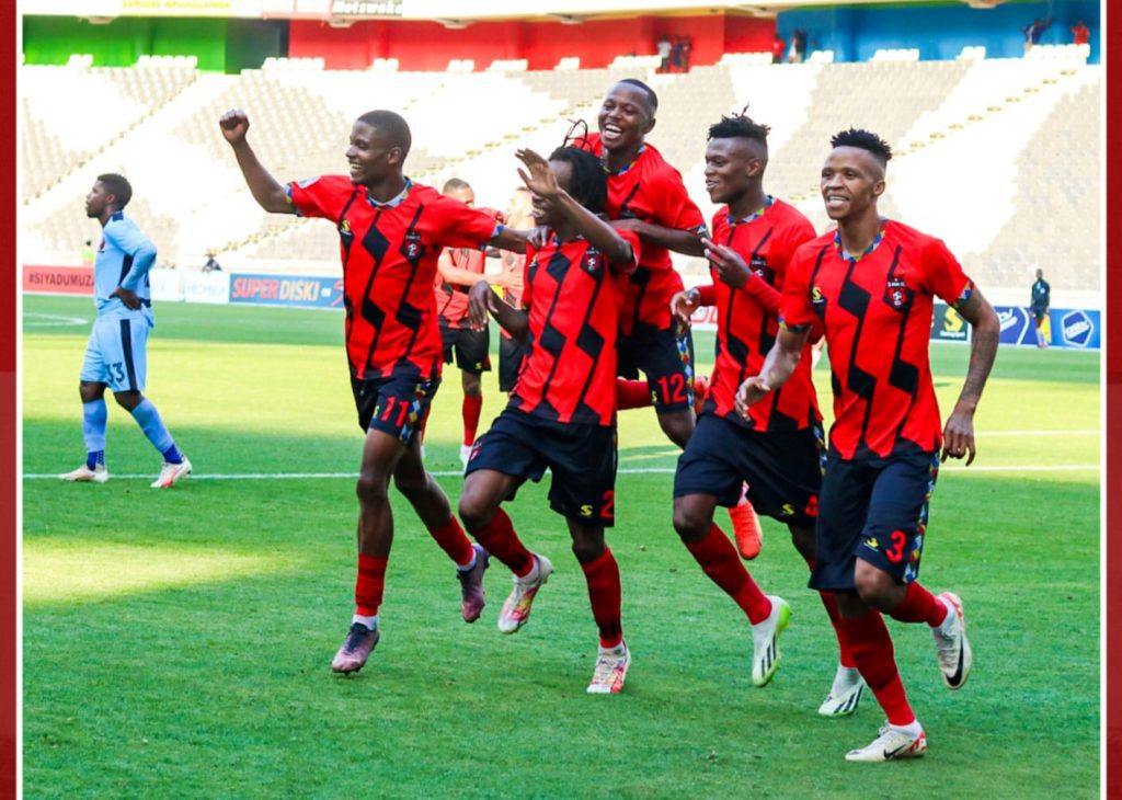 Ts galaxy FC Carling Knockout Cup final celebrating