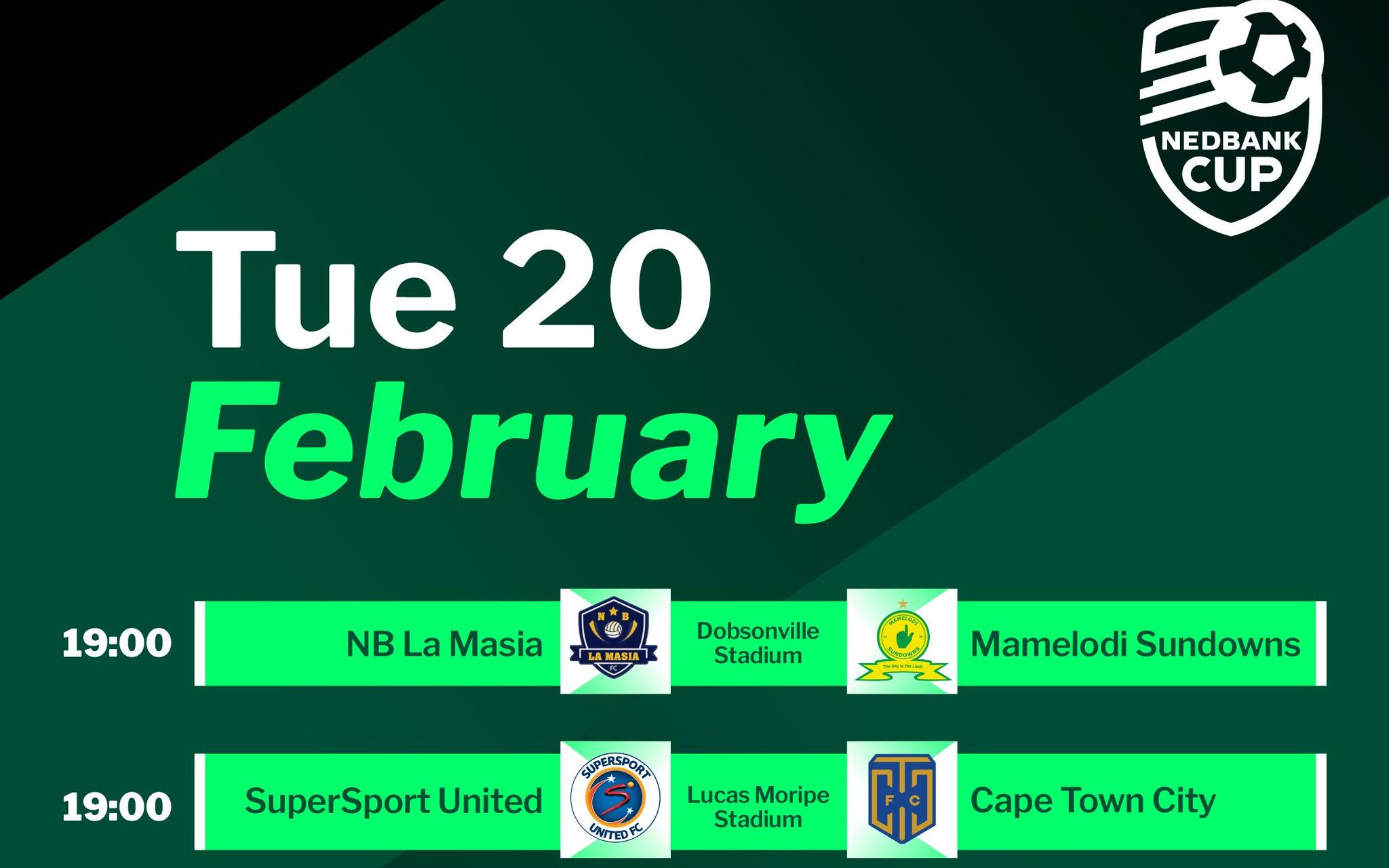 Nedbank Cup 32 Fixtures