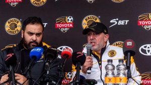 Kaizer Chiefs head coach, Nasreddine Nabi At Toyota Cup conference