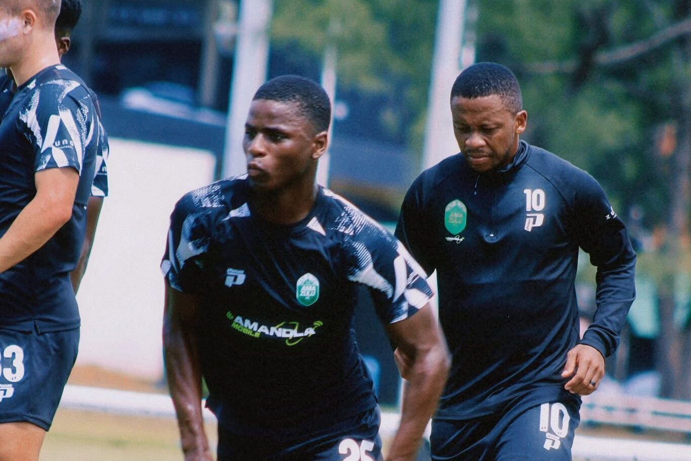 Wandile Dube during an AmaZulu training session