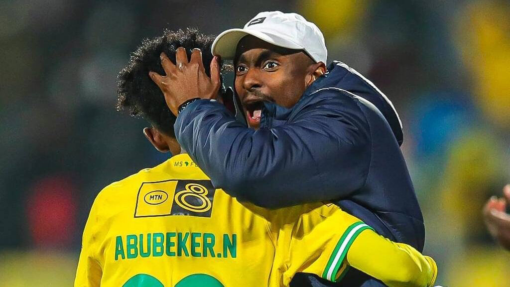 Nassir and Coach Rulani Mokwena