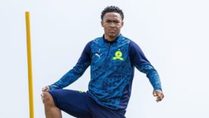 Thato Sibiya at training