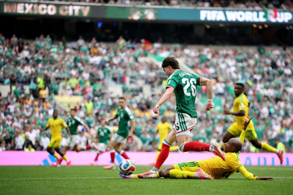 Bafana Bafana against Mexico