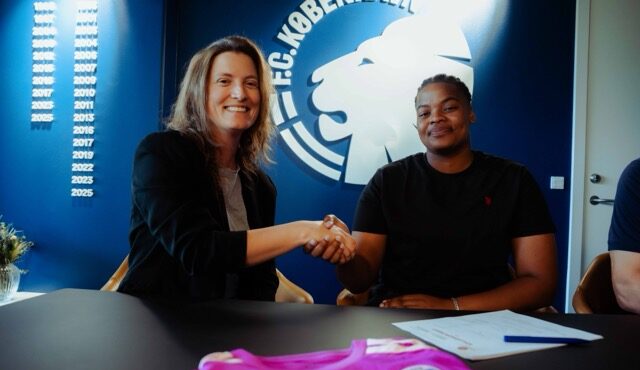 Banyana Banyana goalkeeper Jessica Williams unveiling at FC Copenhagen